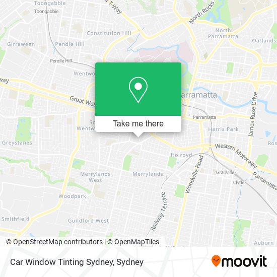 Car Window Tinting Sydney map