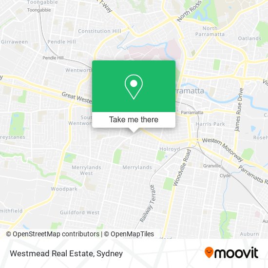 Mapa Westmead Real Estate