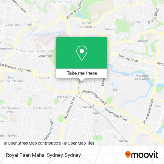 Mapa Royal Paan Mahal Sydney