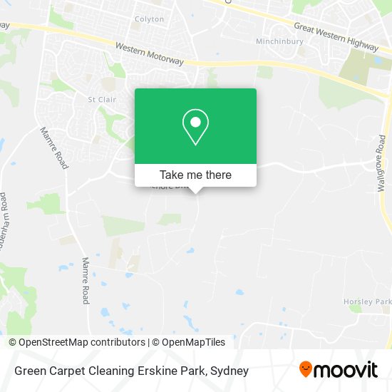 Green Carpet Cleaning Erskine Park map