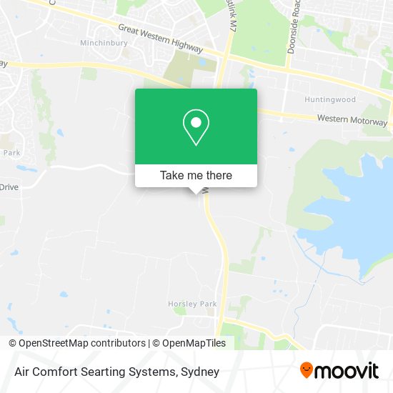 Air Comfort Searting Systems map