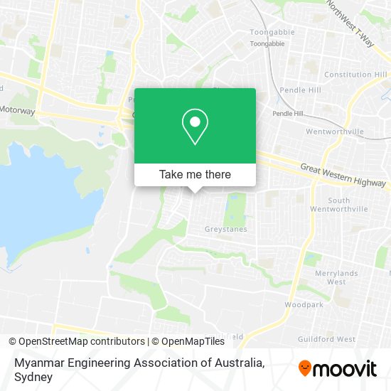 Myanmar Engineering Association of Australia map
