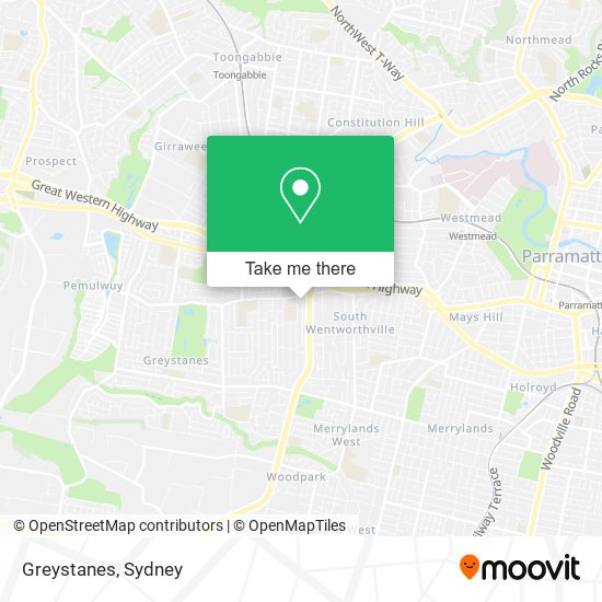 Mapa Greystanes