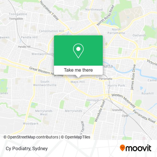 Cy Podiatry map