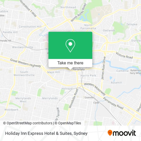 Mapa Holiday Inn Express Hotel & Suites