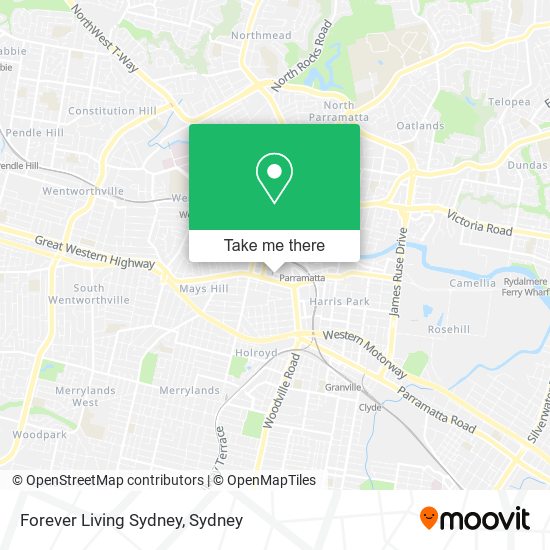 Forever Living Sydney map