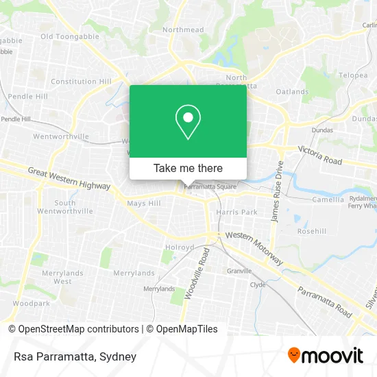 Rsa Parramatta map