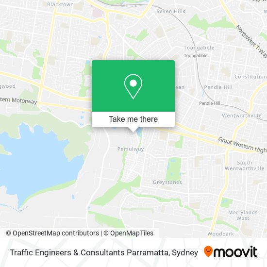 Traffic Engineers & Consultants Parramatta map