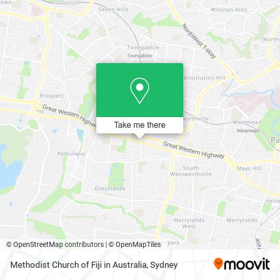 Methodist Church of Fiji in Australia map