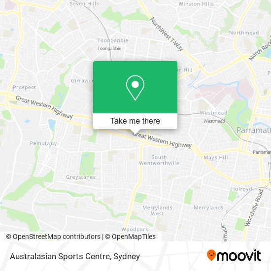 Australasian Sports Centre map