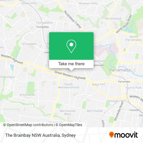 The Brainbay NSW Australia map