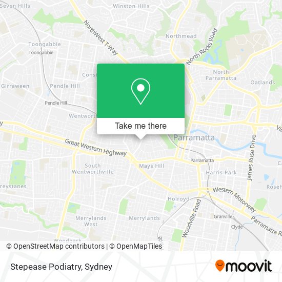 Stepease Podiatry map