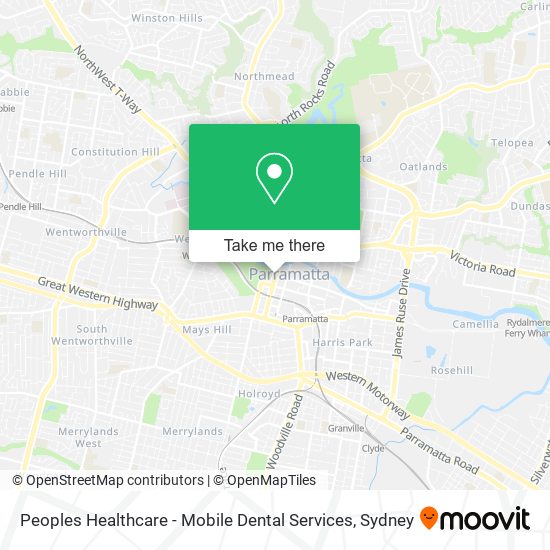Peoples Healthcare - Mobile Dental Services map