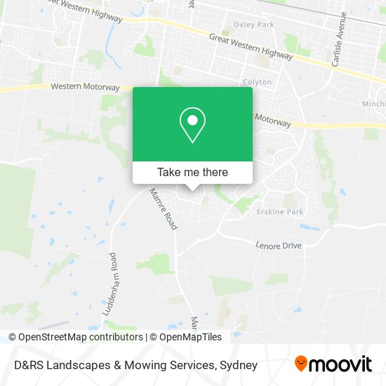 D&RS Landscapes & Mowing Services map