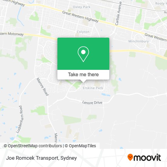 Joe Romcek Transport map
