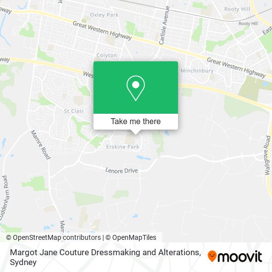 Mapa Margot Jane Couture Dressmaking and Alterations