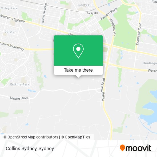 Collins Sydney map