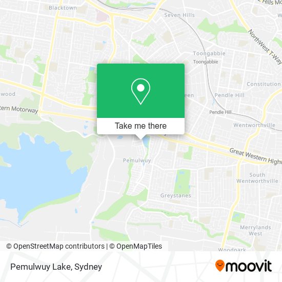 Pemulwuy Lake map