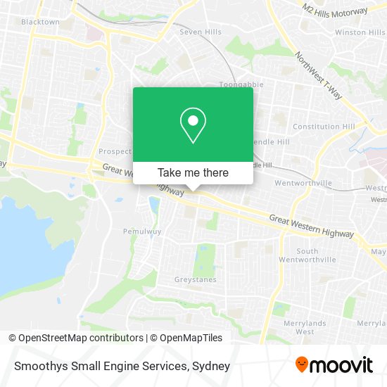 Mapa Smoothys Small Engine Services