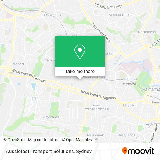 Aussiefast Transport Solutions map