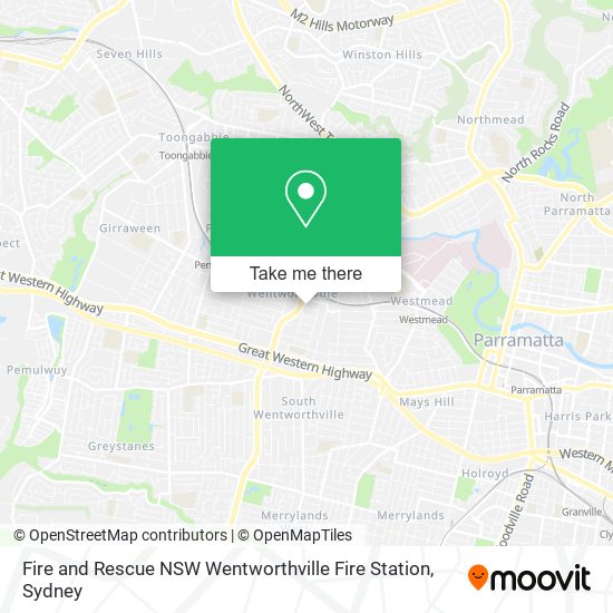 Fire and Rescue NSW Wentworthville Fire Station map