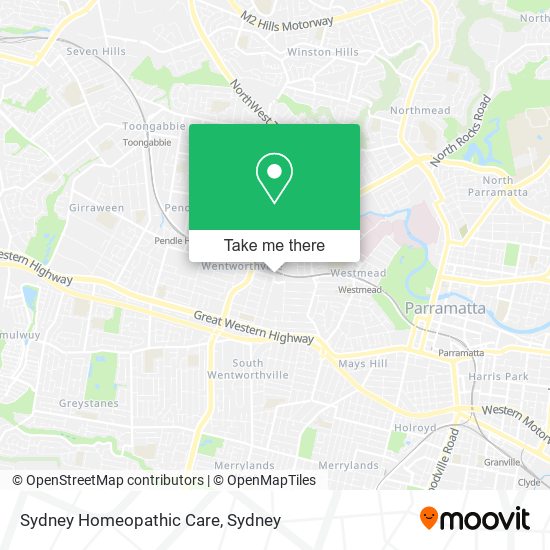 Mapa Sydney Homeopathic Care