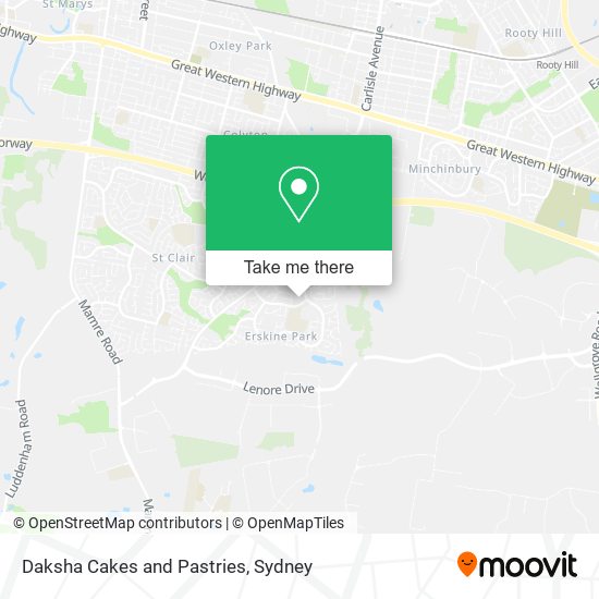 Daksha Cakes and Pastries map