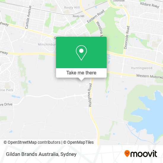 Mapa Gildan Brands Australia