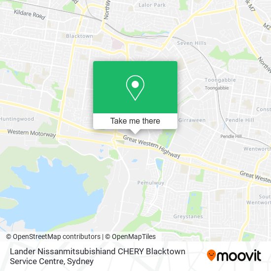 Lander Nissanmitsubishiand CHERY Blacktown Service Centre map