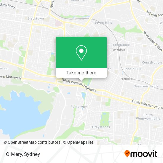 How to get to Oliviery in Toongabbie (NSW) by bus or train?