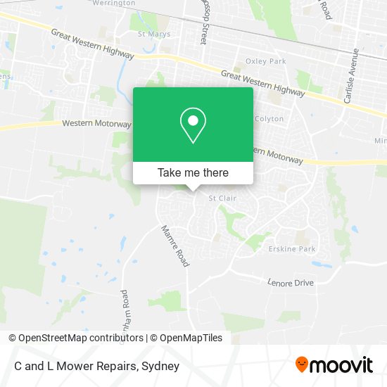 C and L Mower Repairs map