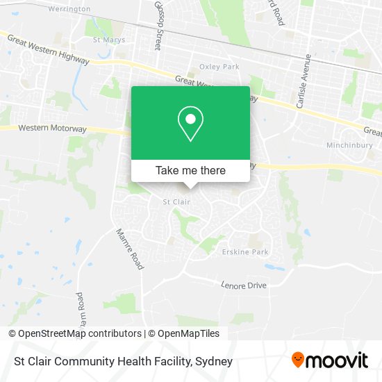 Mapa St Clair Community Health Facility