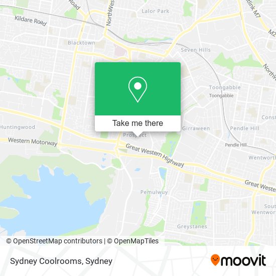 Mapa Sydney Coolrooms