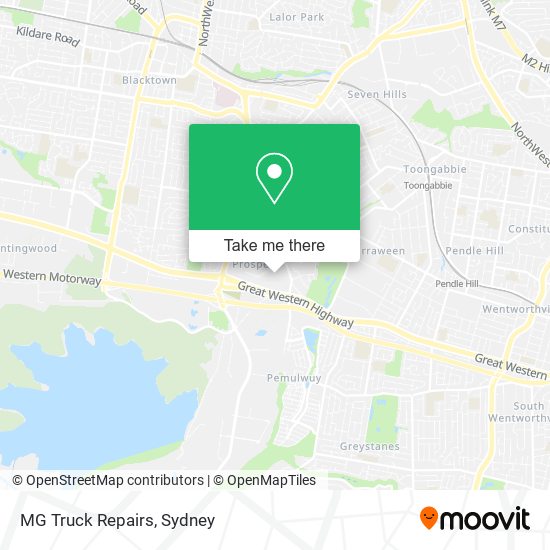 MG Truck Repairs map