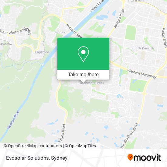 Evosolar Solutions map