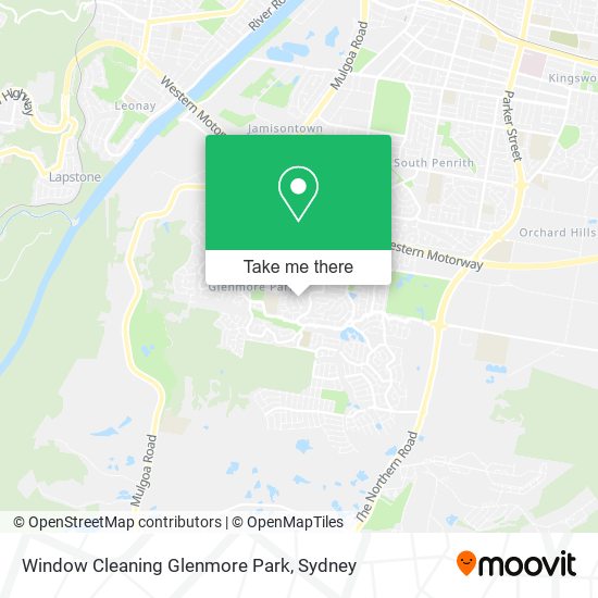 Window Cleaning Glenmore Park map