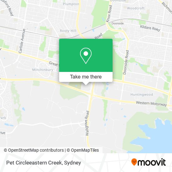 Pet Circleeastern Creek map