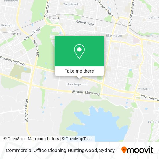 Mapa Commercial Office Cleaning Huntingwood