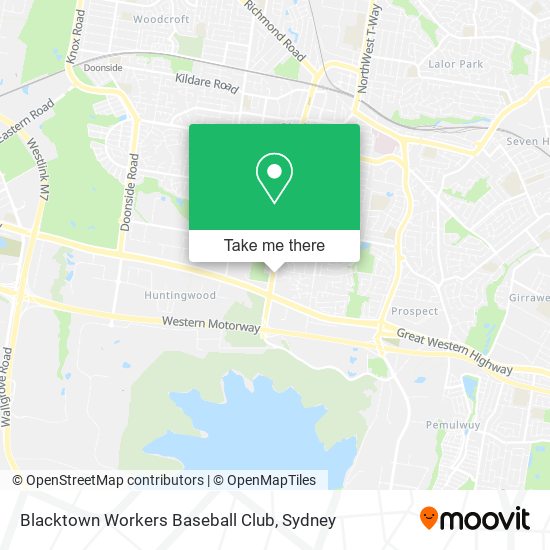 Mapa Blacktown Workers Baseball Club