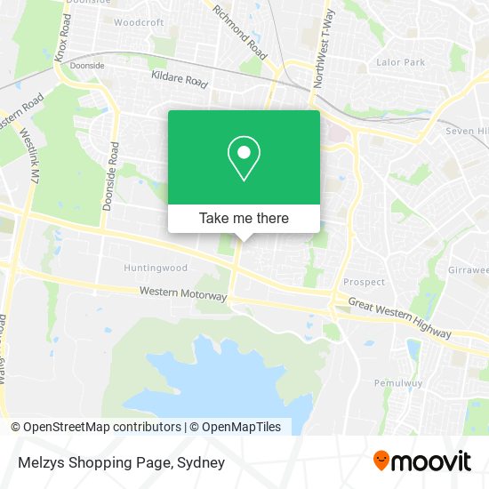 Mapa Melzys Shopping Page