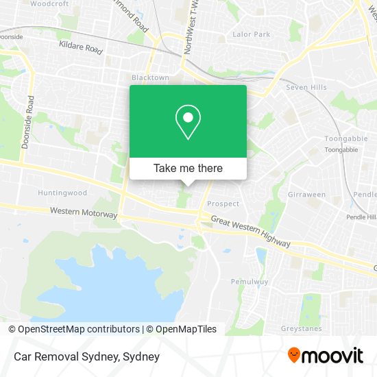 Car Removal Sydney map