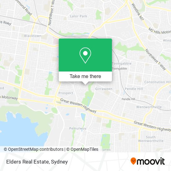 Elders Real Estate map