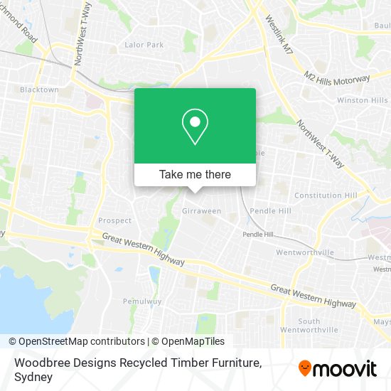 Woodbree Designs Recycled Timber Furniture map