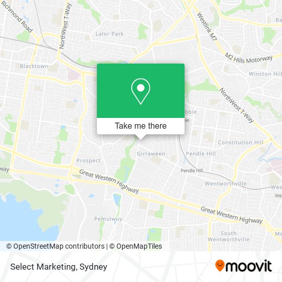 Select Marketing map