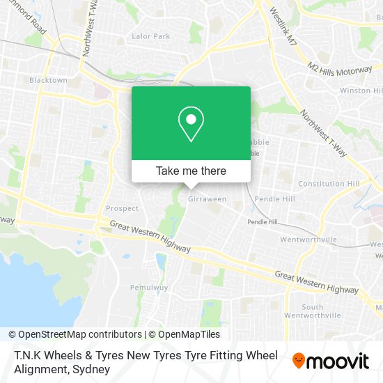 T.N.K Wheels & Tyres New Tyres Tyre Fitting Wheel Alignment map