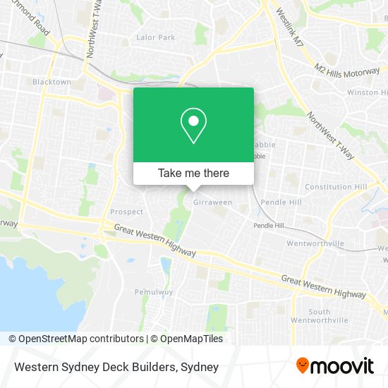 Western Sydney Deck Builders map