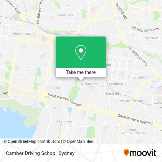 Camber Driving School map