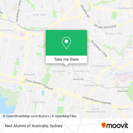 Ned Alumni of Australia map