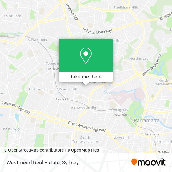 Mapa Westmead Real Estate