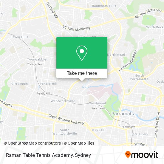 Raman Table Tennis Academy map